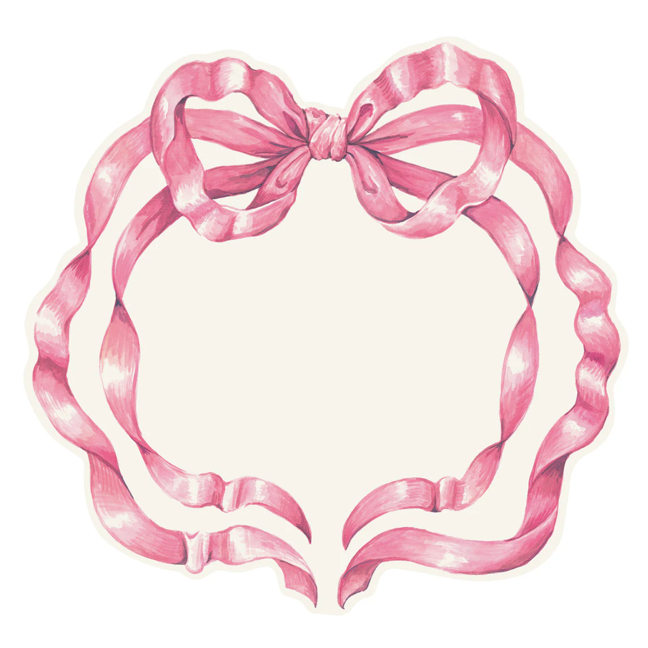 Pink Bow Paper Placemats