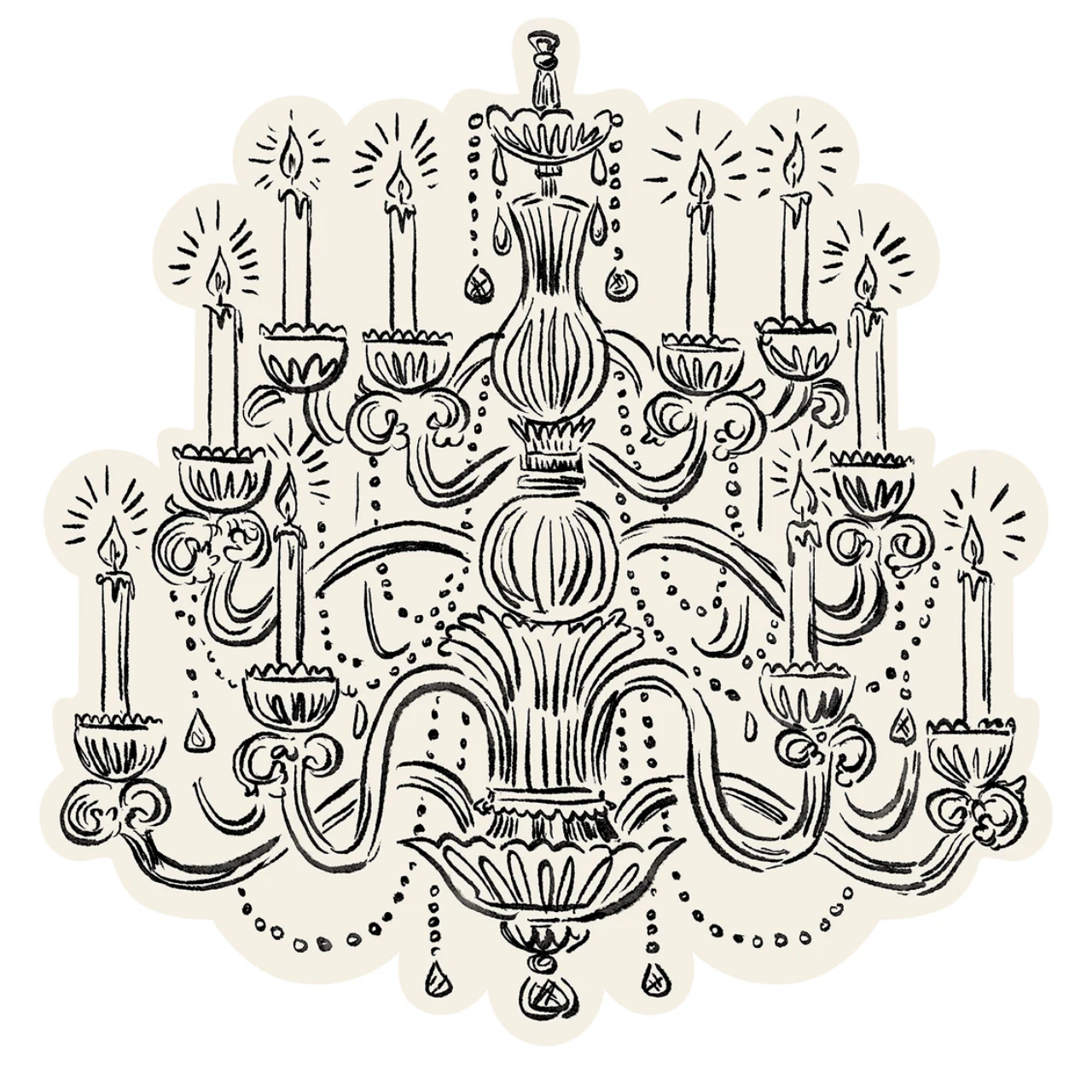 Glam Chandelier Placemats