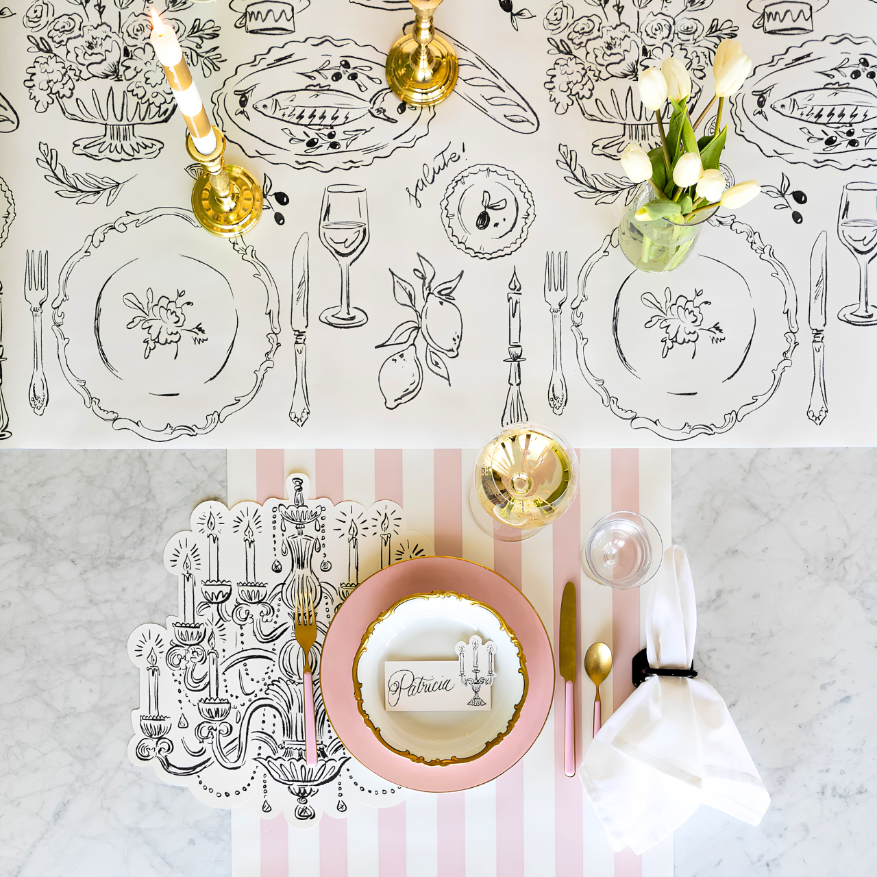 Glam Chandelier Placemats