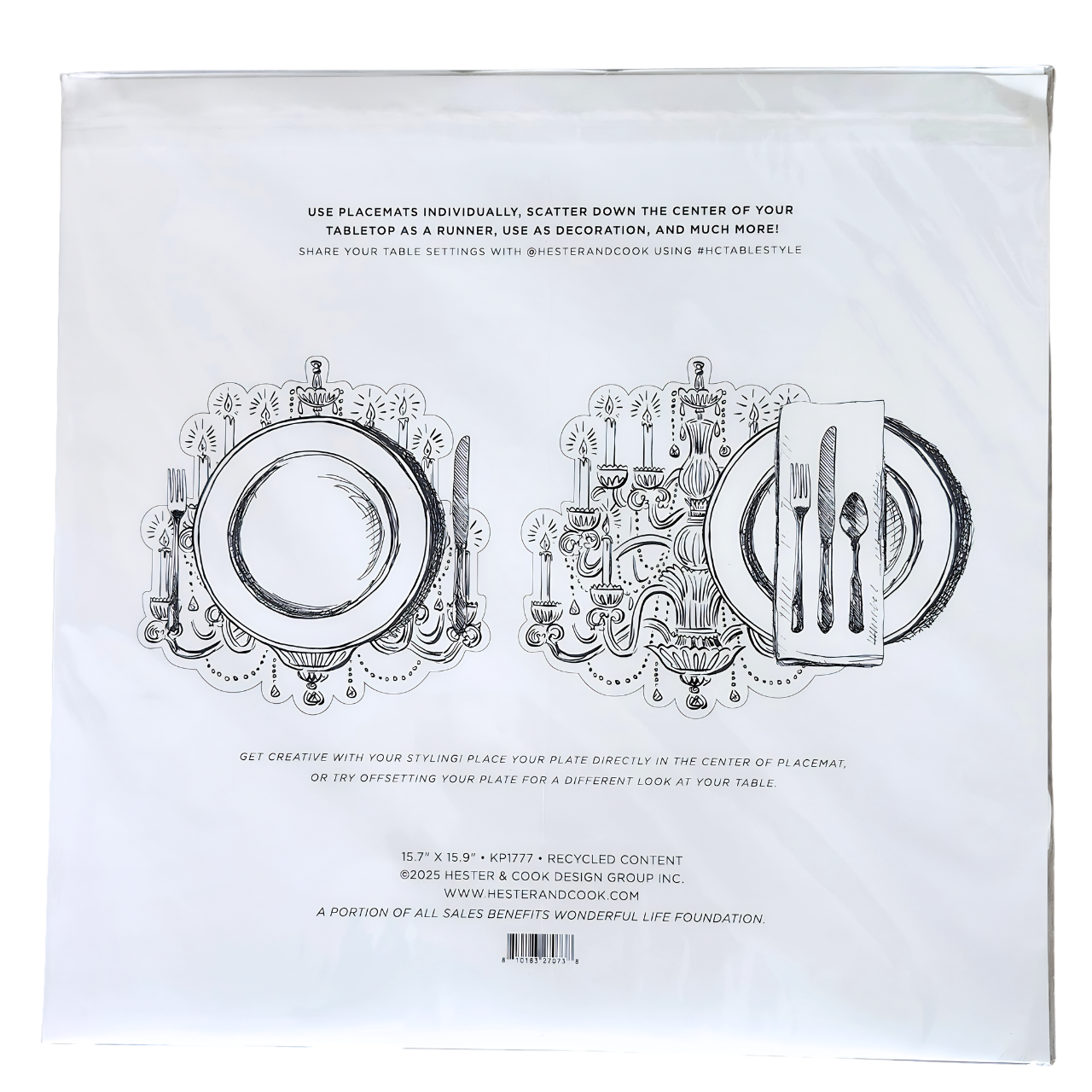 Glam Chandelier Placemats