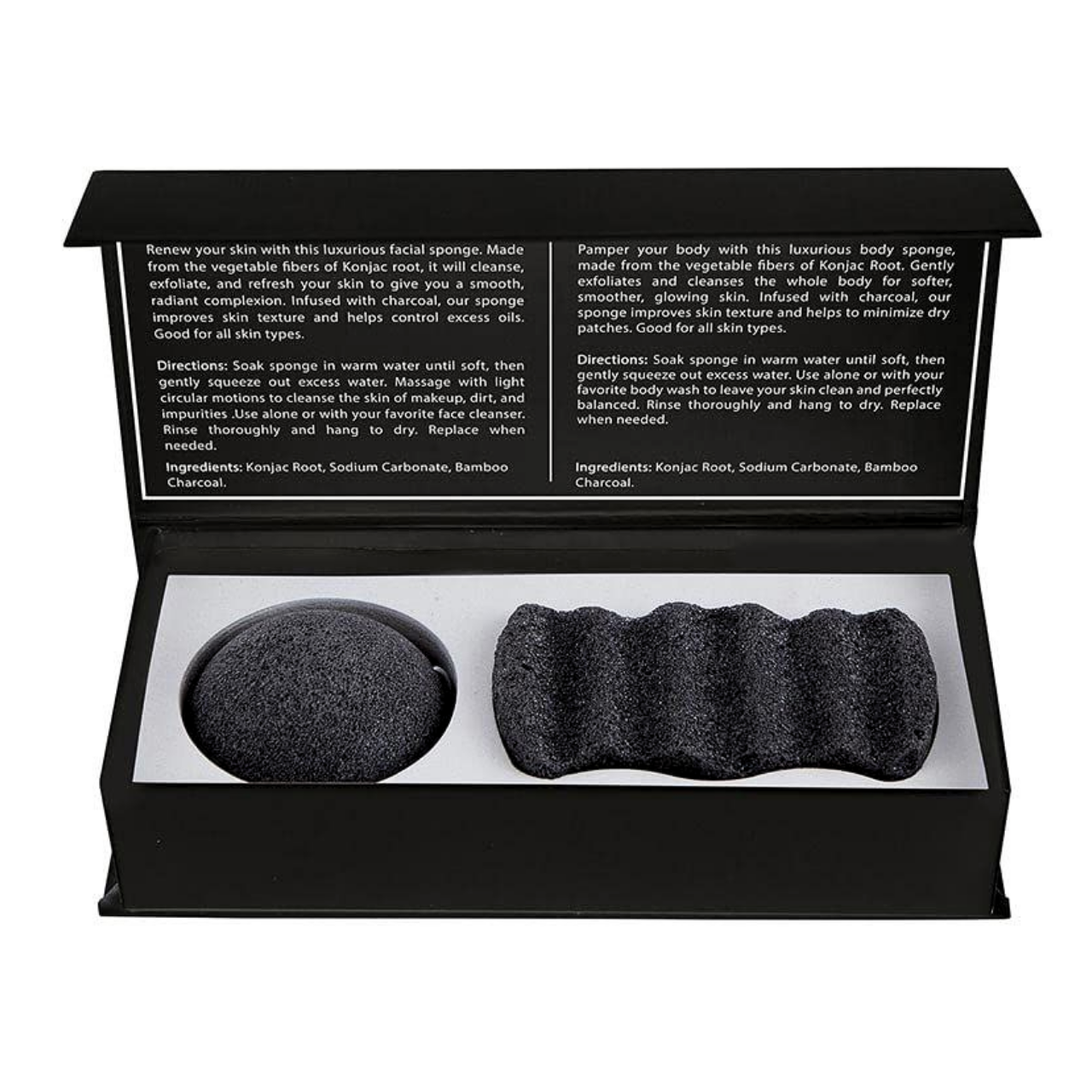 Charcoal Facial & Body Exfoliation Set