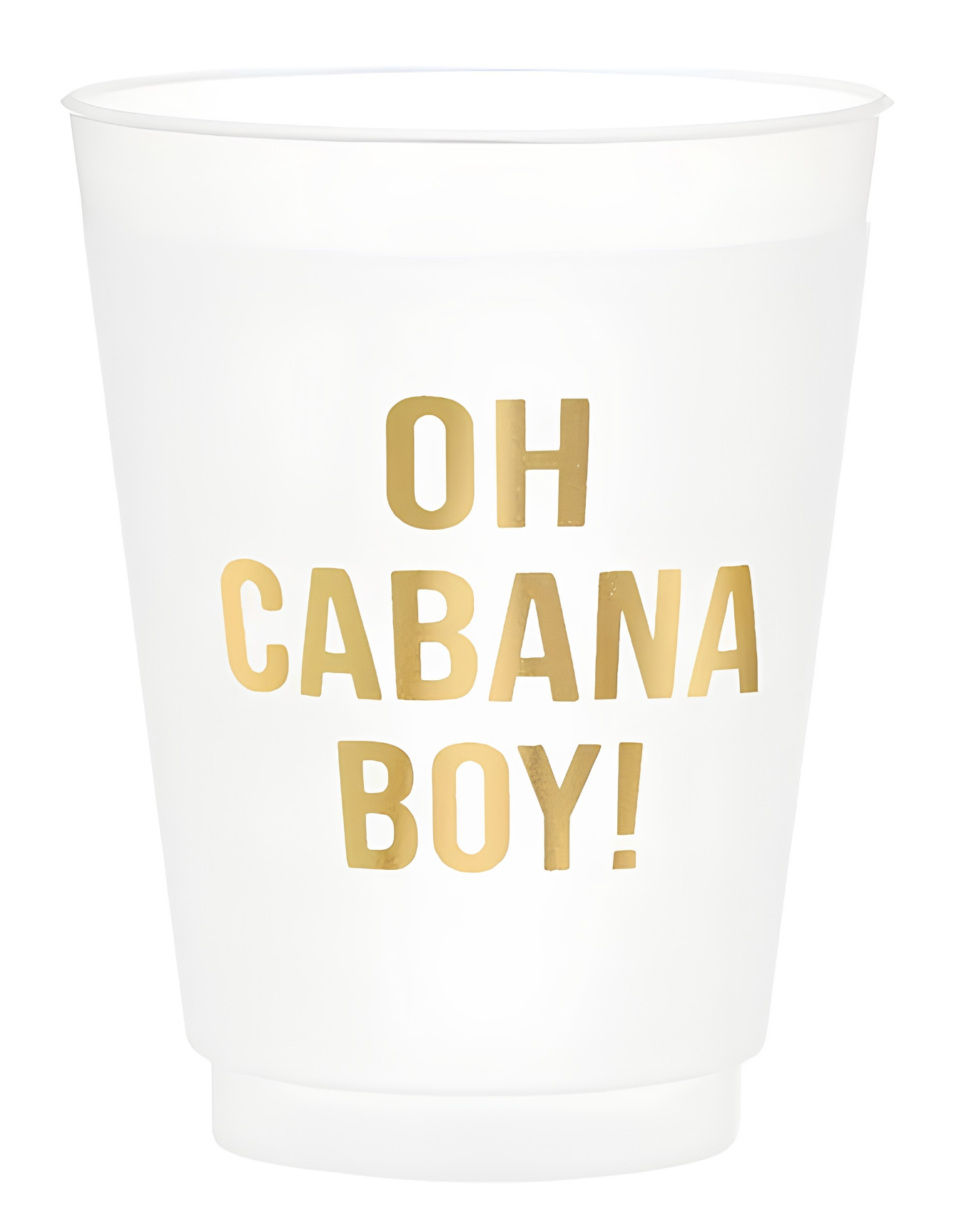 Frosted Oh Cabana Boy Cups by Slant Collections