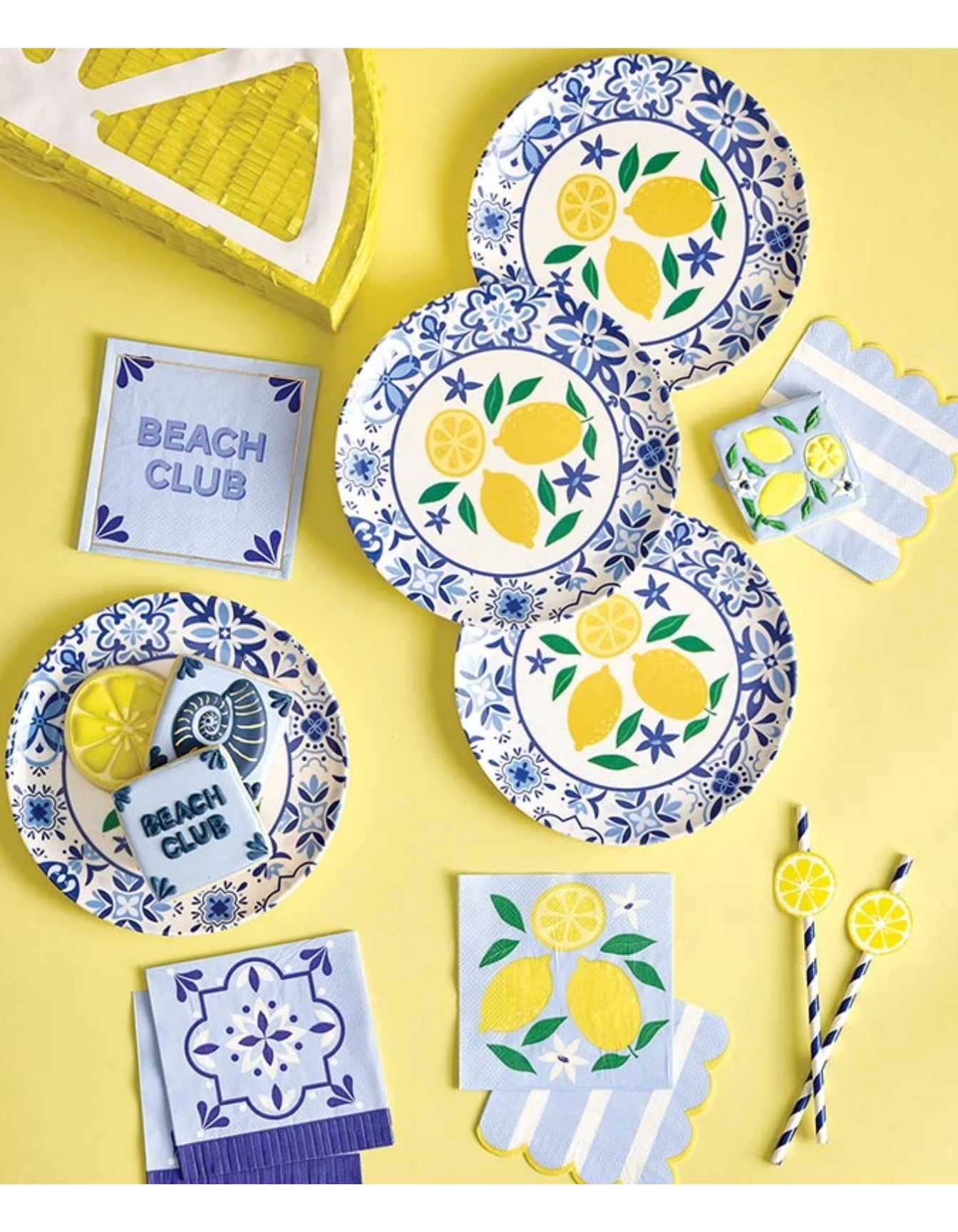 Wavy scallop Slant collections napkins